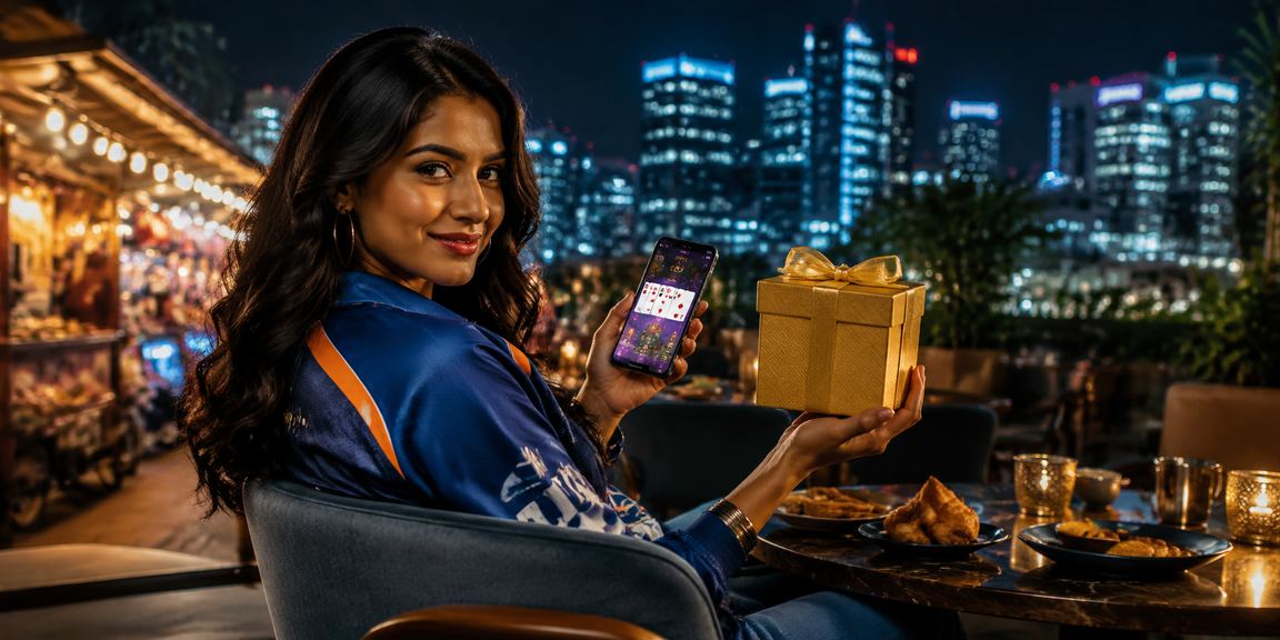 Exciting cricket betting scene in India markets at night